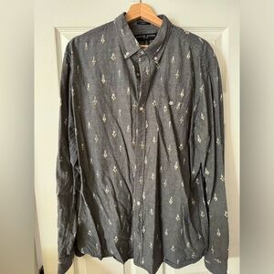 Random Access New York long Sleeve Shirt with rocket ships - size xl